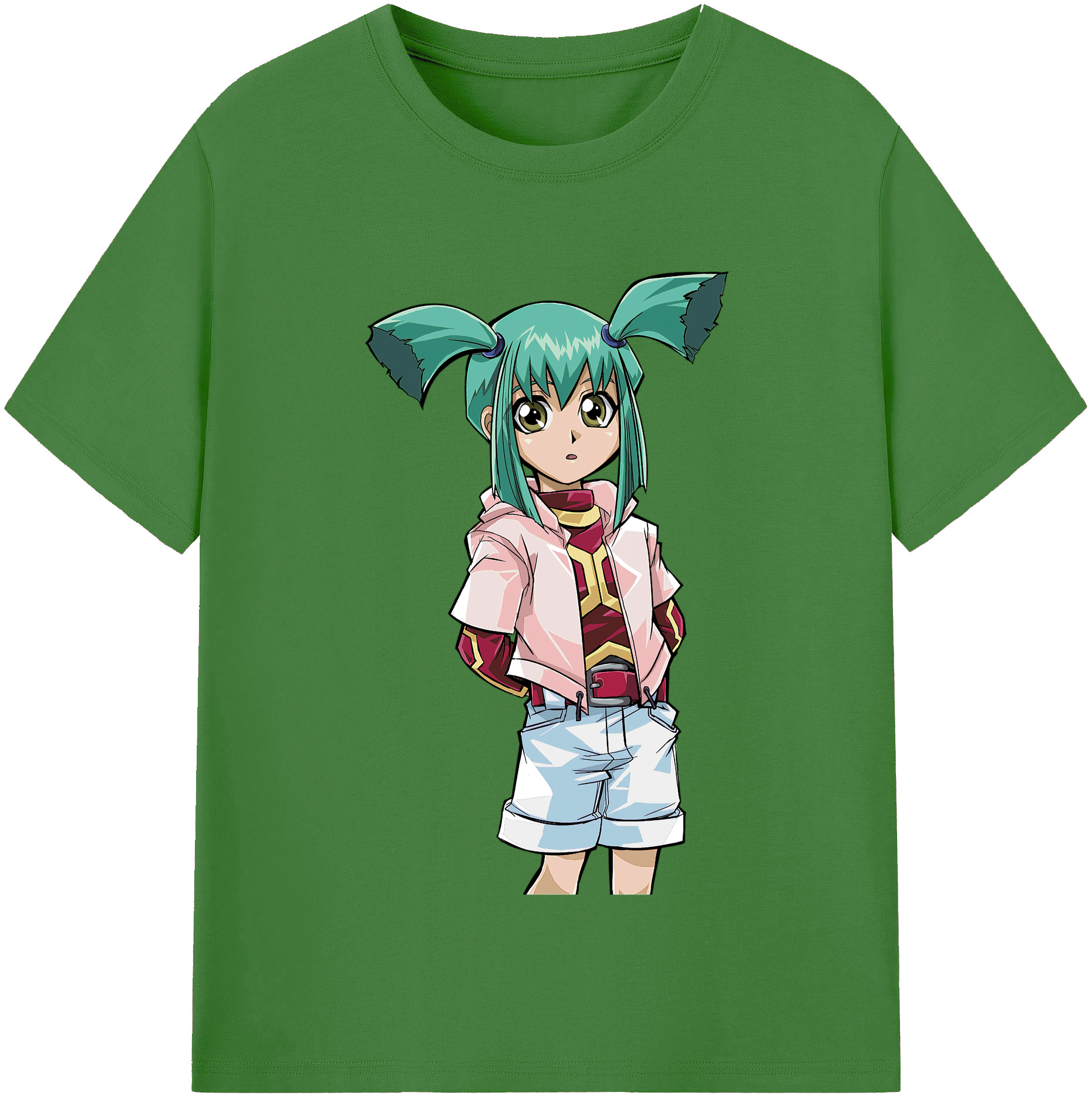 （画像用） 遊☆戯☆王 Yu-Gi-Oh! レディースカジュアルプリントTシャツ（綿100％）